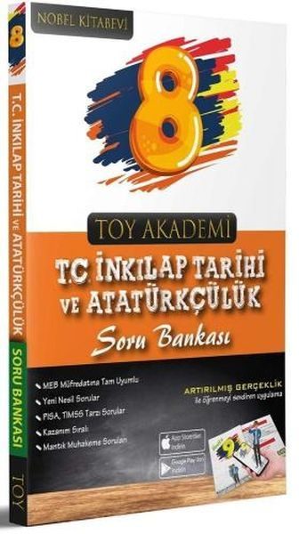 Toy Akademi 8.Sınıf T.C. İnkılap Tarihi ve Ata Soru Bankası (Yeni)  (4022)