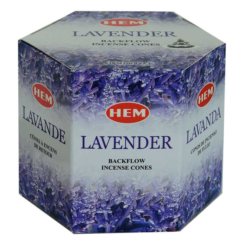 CLZ214 Geri Akış Şelale Lavanta Kokulu 40 Konik Tütsü - Lavander Backflow Incense Cones