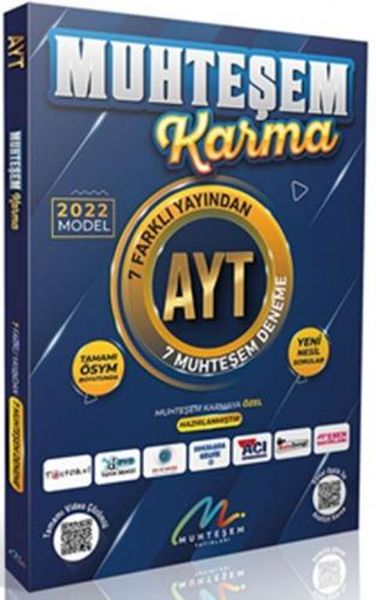 Muhteşem 2022 Model AYT 7 li Muhteşem Karma Deneme Seti  (4022)