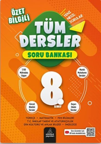 8. Sınıf Tüm Dersler Soru Bankası  (4022)