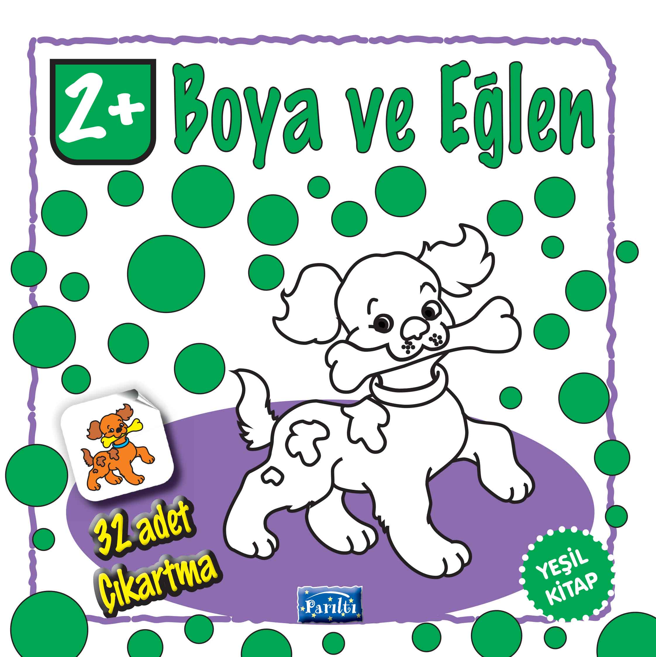 Boya ve Eğlen Yeşil Kitap  (4022)