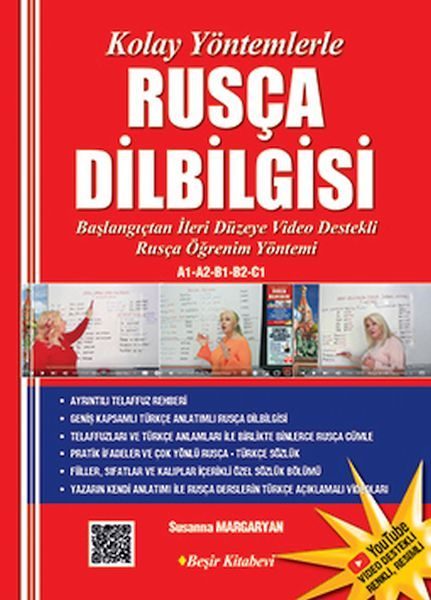 Kolay Yöntemlerle Rusça Dilbilgisi Renkli Resimli  Video destekli Karekodlu  (4022)