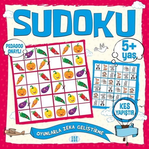 Çocuklar İçin Sudoku Kes Yapıştır (5+ Yaş)  (4022)