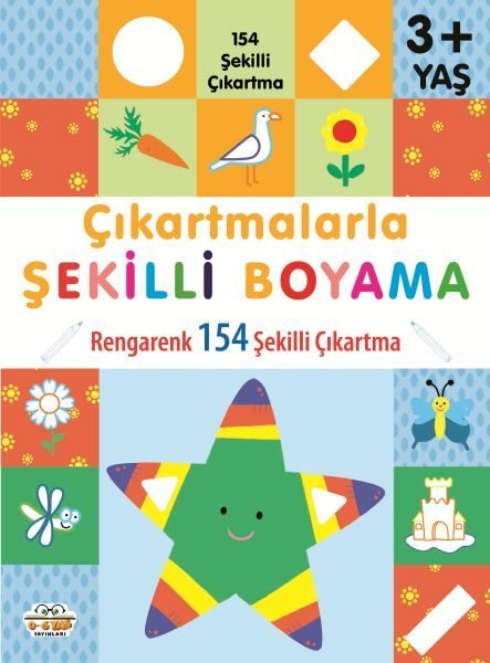 Çıkartmalarla Şekilli Boyama 3 Yaş Üstü  (4022)