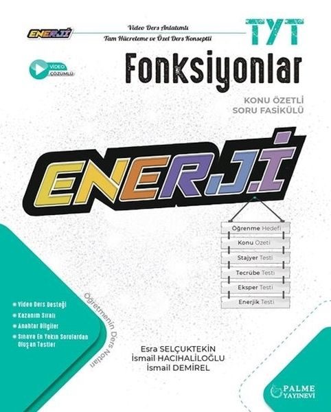 Palme Yayınevi Enerji TYT Fonksiyonlar Konu Özetli Soru Fasikülü  (4022)