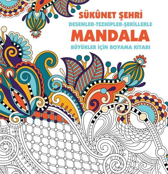 Sükunet Şehri - Mandala (Büyükler İçin Boyama)  (4022)