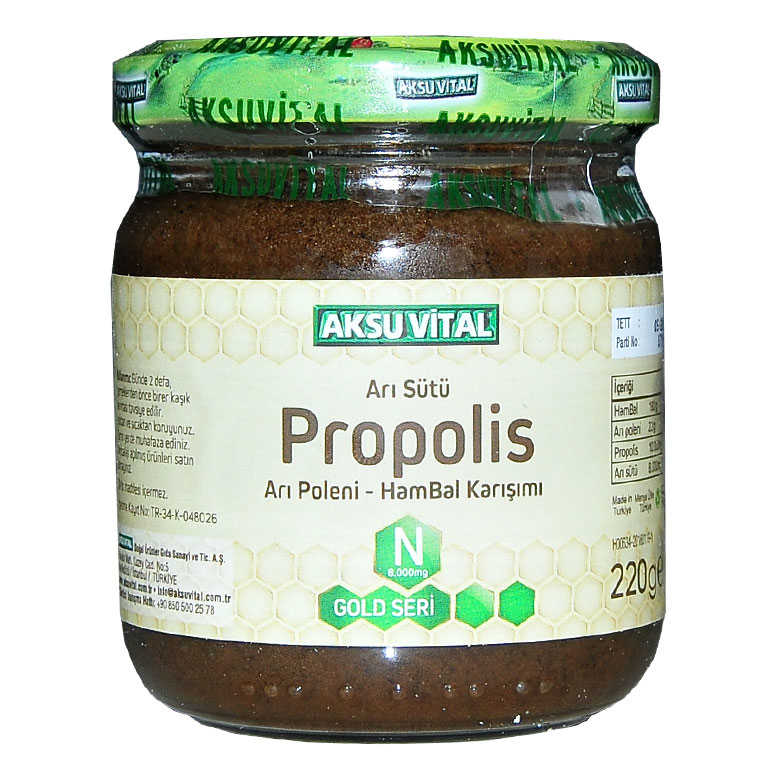 CLZ214 Arı Sütü Propolis Polen Bal Karışımı 220 Gr