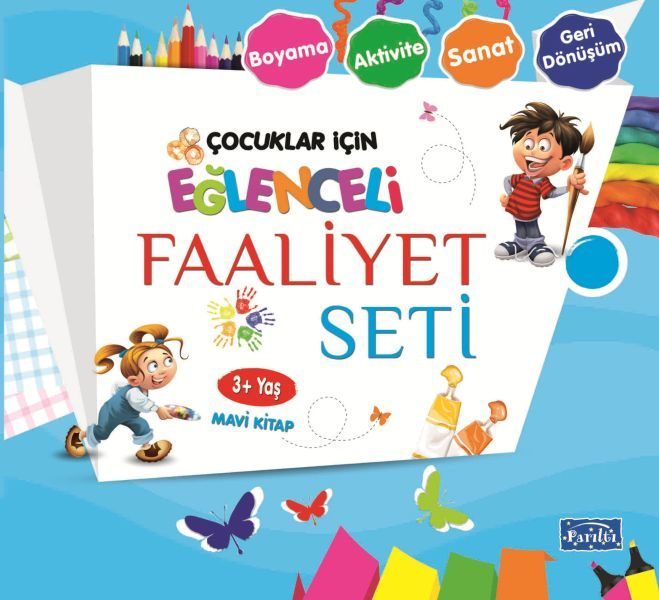 Eğlenceli Faaliyet Seti - Mavi Kitap - 3+ Yaş  (4022)