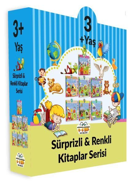 Sürprizli Renkli Kitaplar - 7 Kitap Set (3+Yaş)  (4022)