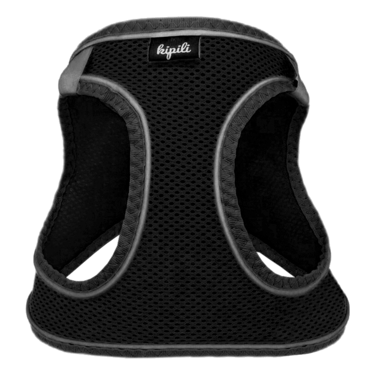 CLZ205 Üç Kilitli Sportif Kedi Köpek Göğüs Tasması 20-24 cm XXX-Small Siyah