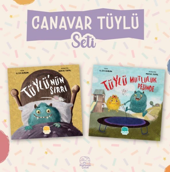 Canavar Tüylü Seti (2 Kitap)  (4022)