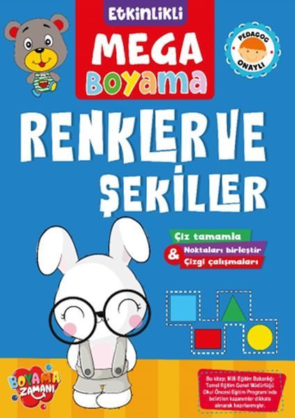 Etkinlikli Mega Boyama - Renkler ve Şekiller  (4022)