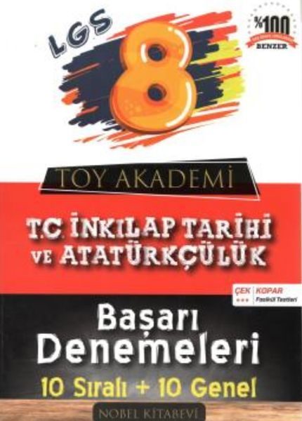 Toy Akademi 8.Sınıf T.C. İnkılap Tarihi 10 lu Deneme (Yeni)  (4022)