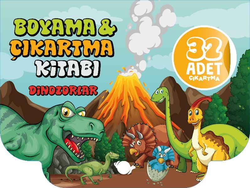 Dinozorlar Boyama ve Çıkartma Kitabı  (4022)