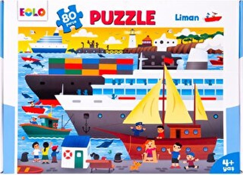 Yer Puzzle-80 Parça Puzzle - Liman  (4022)