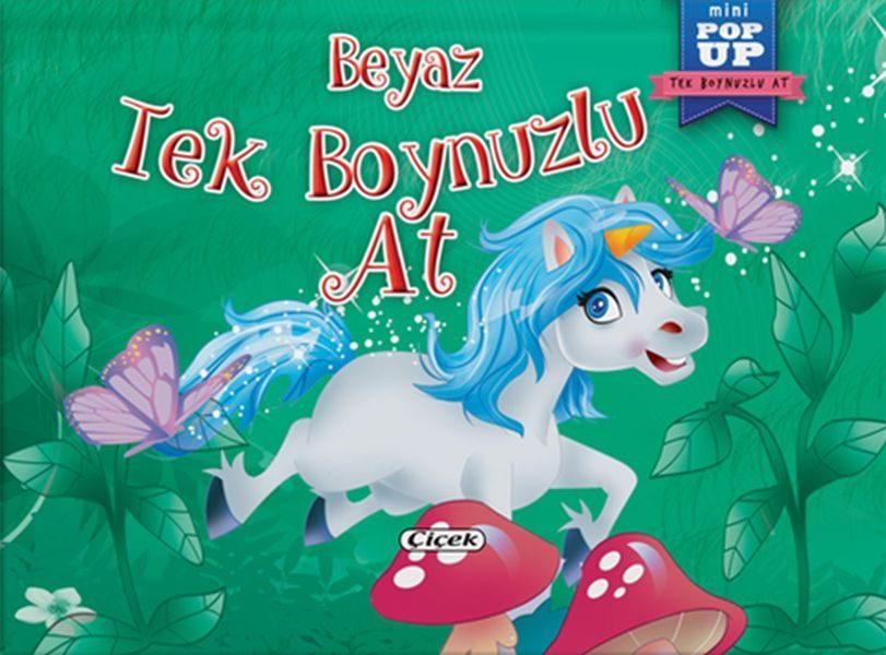 Pop-Up Mini Tek Boynuzlu At - Beyaz Tek Boynuzlu At  (4022)