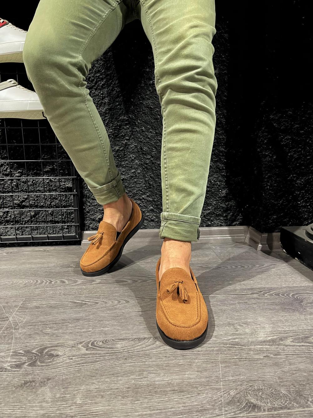 CLZ941  Loafer Erkek Ayakkabı  Taba