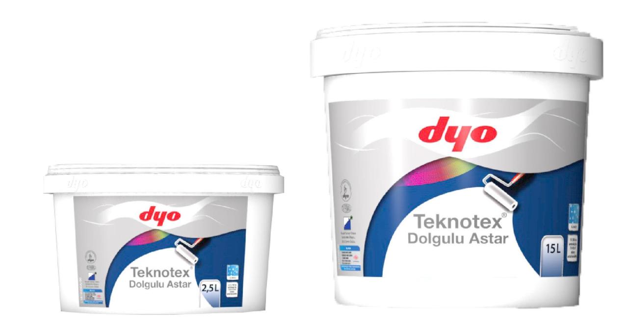 CLZ202 Dyo Teknotex Dolgulu Dış Cephe Astarı 2,5 Litre Beyaz