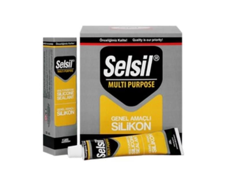 CLZ202 Selsil Genel Amaçlı Tüp Silikon 50 ml Beyaz