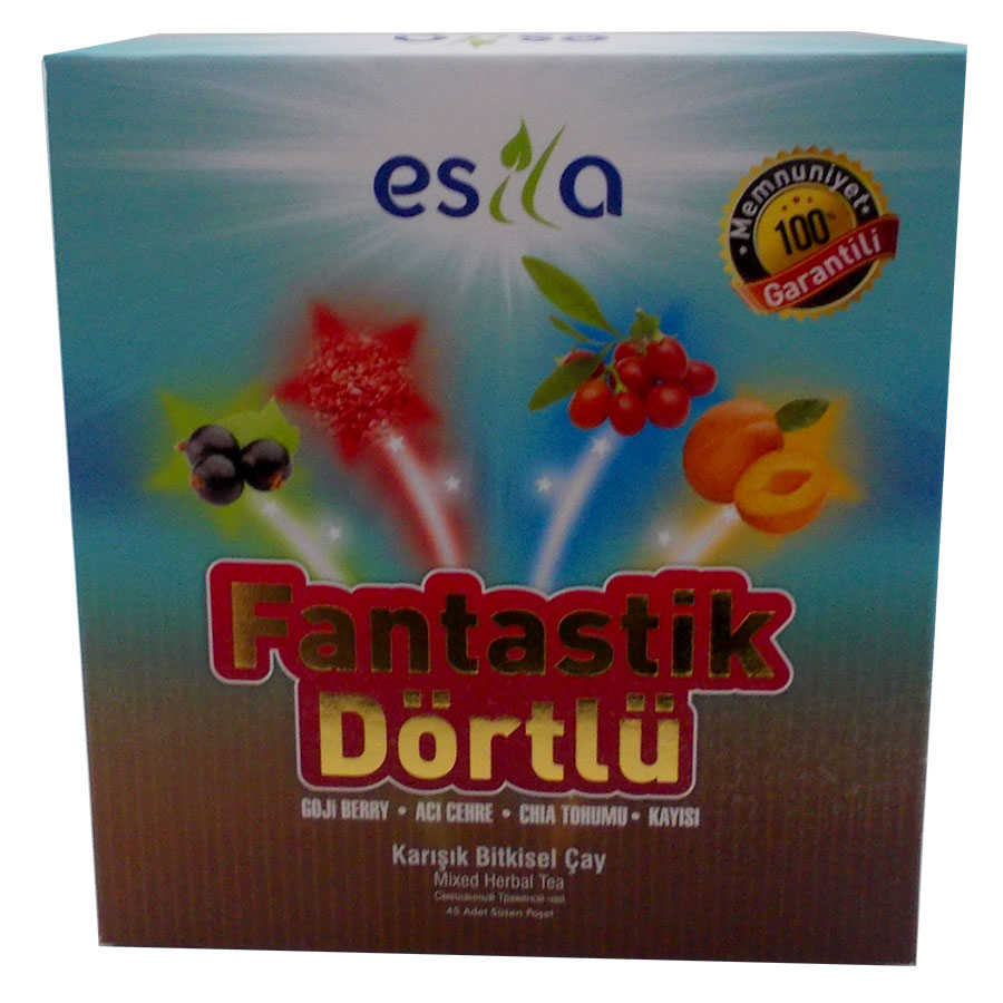 CLZ214 Fantastik Dörtlü Bitkisel Yaz Çayı 45 Süzen Poşet