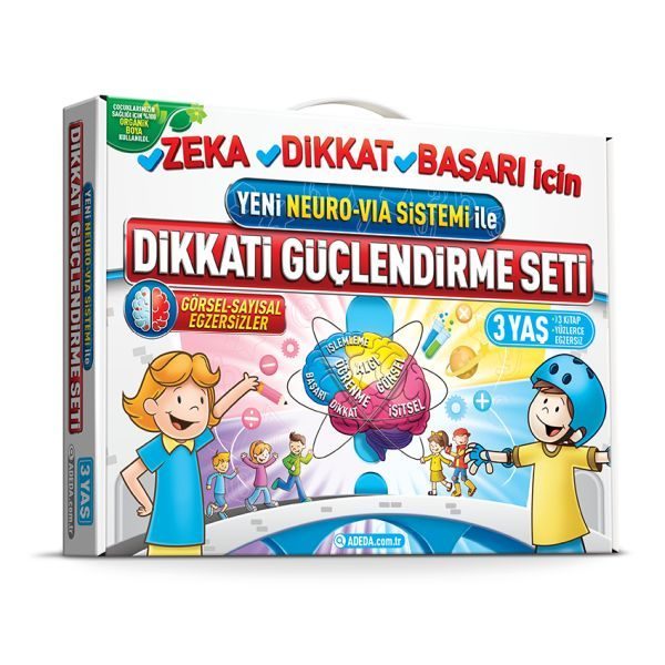 Dikkati Güçlendirme Seti  Anasınıfı – 3 Yaş Neuro-Via  (4022)