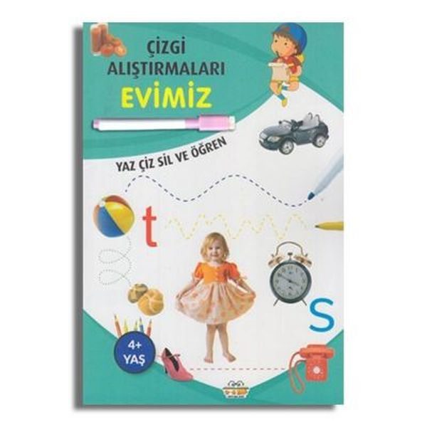 Çizgi Alıştırmaları Evimiz  (4022)