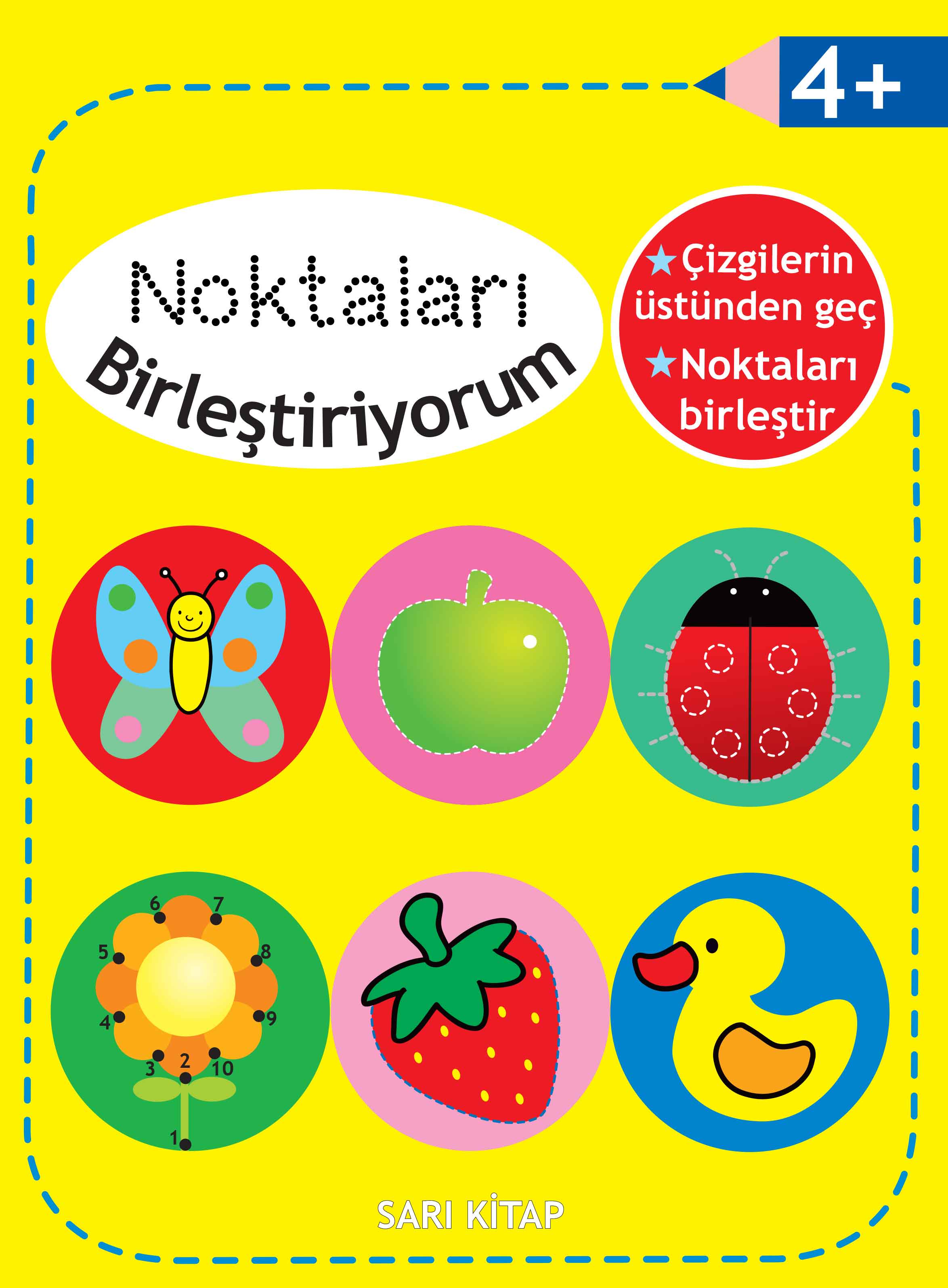 Noktaları Birleştiriyorum - Sarı Kitap +4 Yaş  (4022)