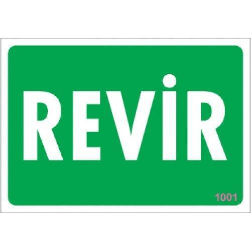 CLZ202 Revir Uyarı Levhası 17,5x25 KOD:1001