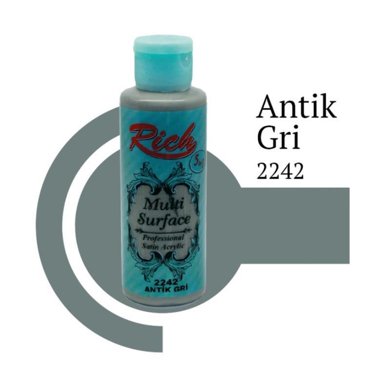 CLZ202 Rich Multi Surface 2242 Antik Gri Akrilik Boya 120 cc