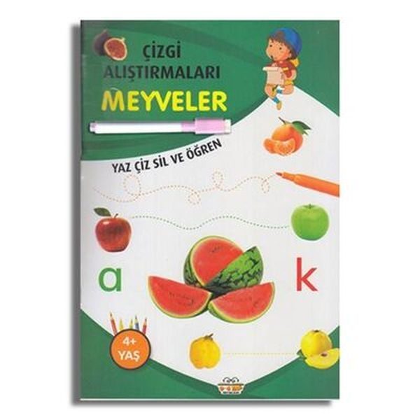 Çizgi Alıştırmaları Meyveler  (4022)