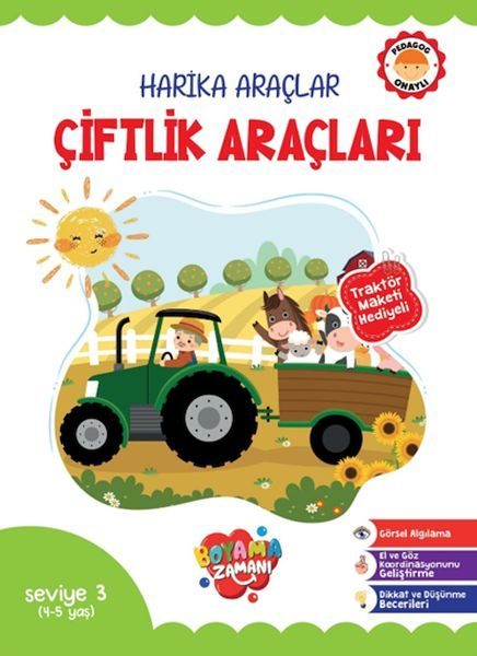 Harika Araçlar – Çiftlik Araçları Seviye 3 (4-5 Yaş)  (4022)