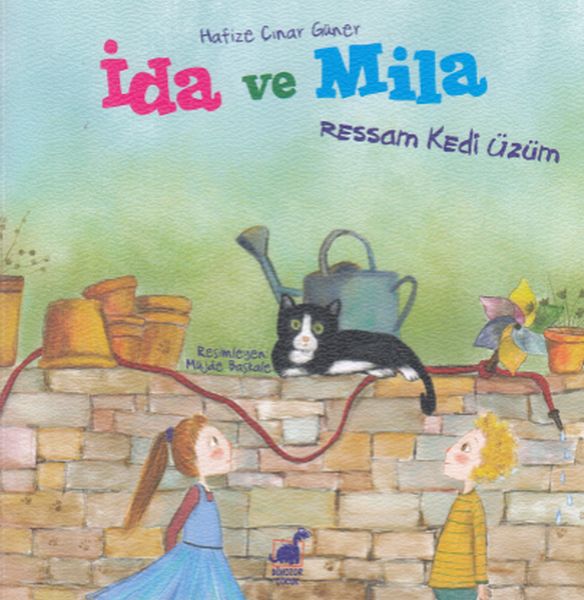 İda ve Mila Ressam Kedi Üzüm  (4022)