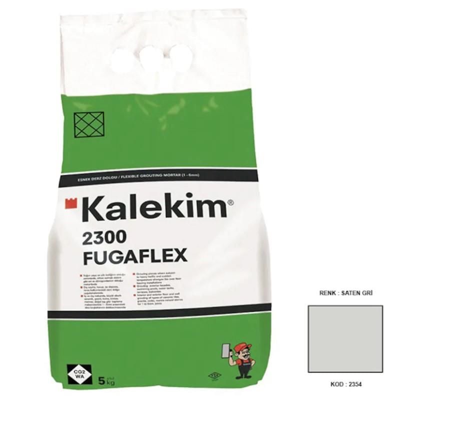 CLZ202 Kalekim 2354 Fugaflex Saten Gri 5 Kg