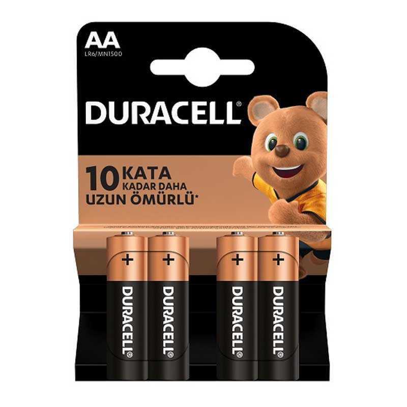 CLZ202 Duracell Alkalin Pil AA 4'' lü Paket