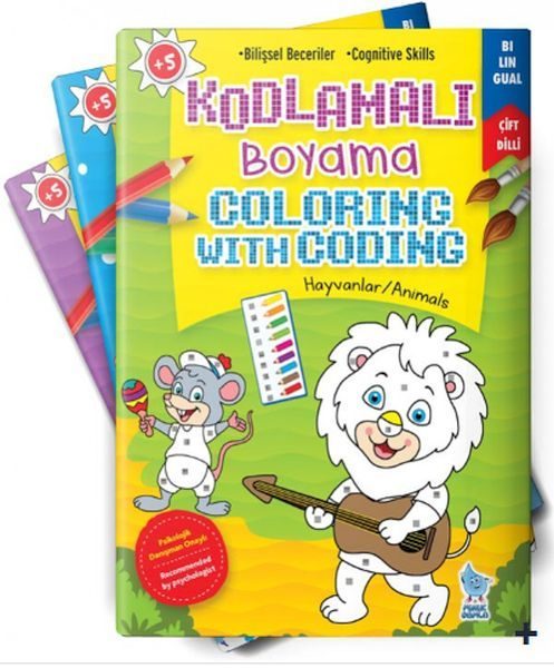 Kodlamalı Boyama (4 Kitap)  (4022)