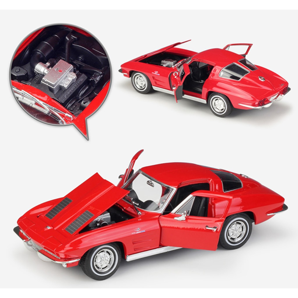 CLZ505 Model Araba -  1963 Chevrolet Corvette 1:24