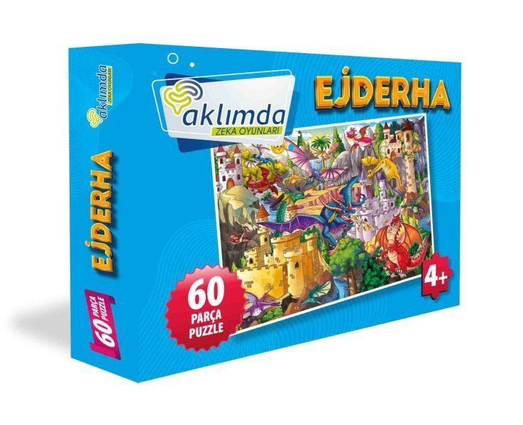 60 Parça Puzzle Ejderha  (4022)