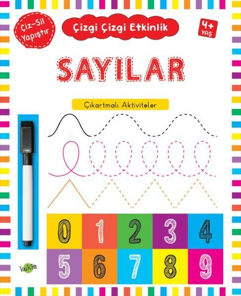 Çizgi Çizgi Etkinlik - Sayılar (4+ Yaş)  (4022)