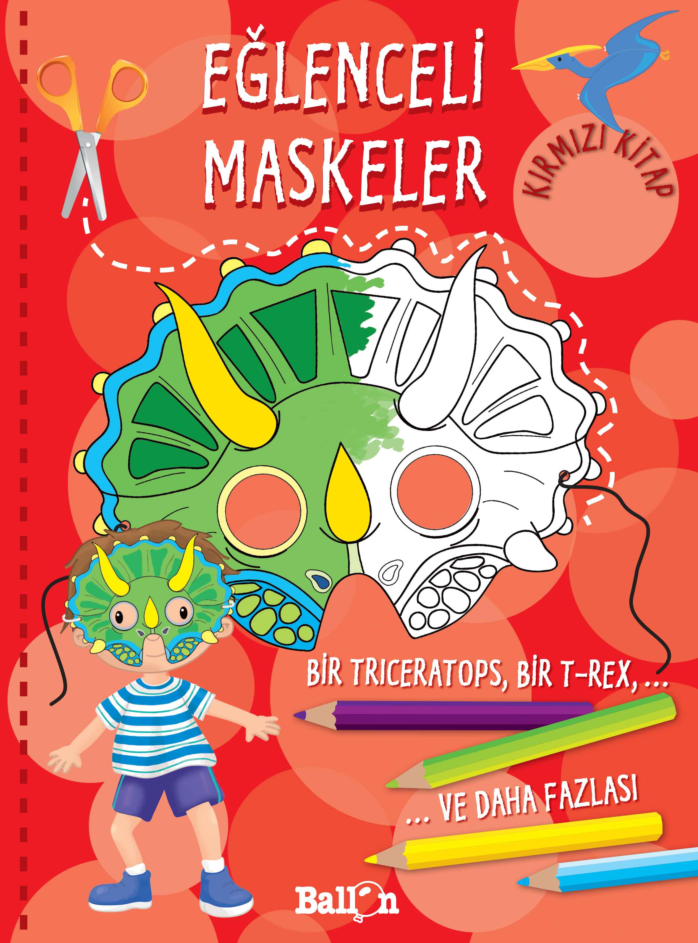 Eğlenceli Maskeler (Kırmızı Kitap)  (4022)