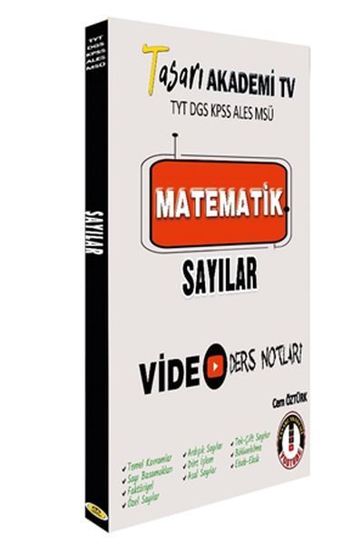 Tasarı DGS-ALES TYT Matematik Sayılar Video Ders Notları  (4022)