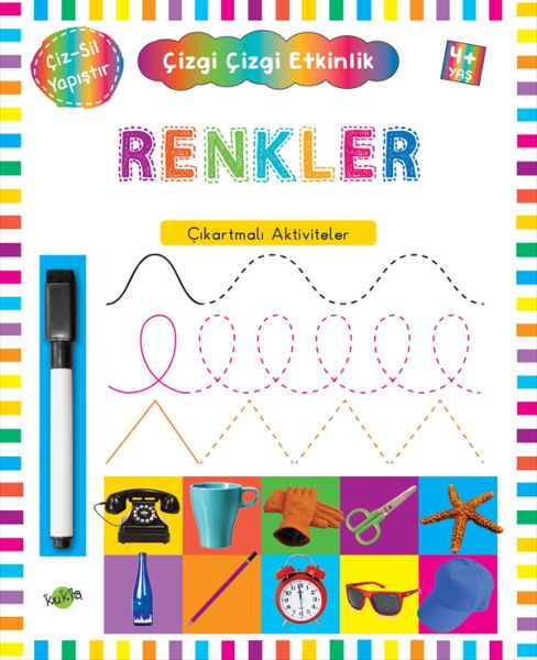 Çizgi Çizgi Etkinlik - Renkler (4+ Yaş)  (4022)