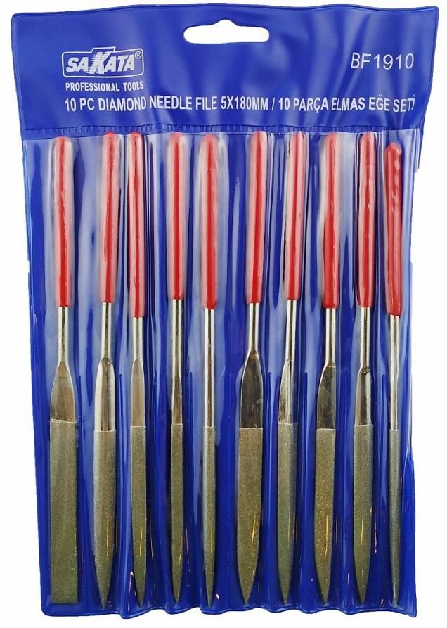 CLZ202 Sakata 19105 Elmas Eğe Takımı 10 Parça 5X180 mm