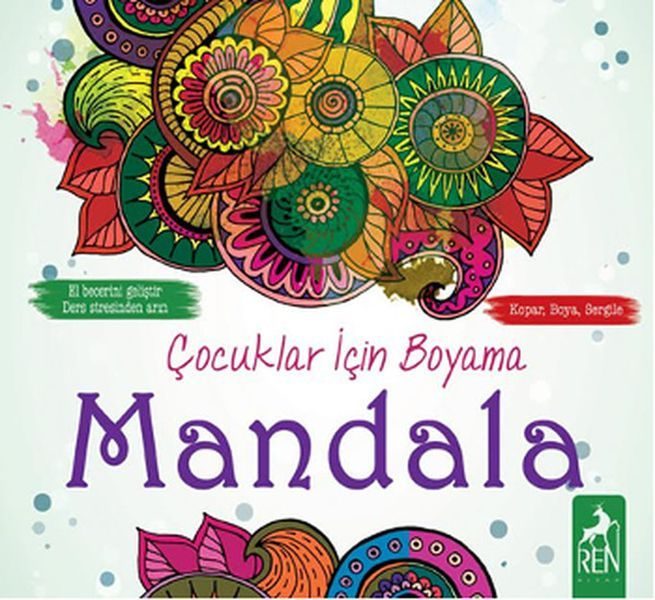 Çocuklar İçin Boyama - Mandala  (4022)