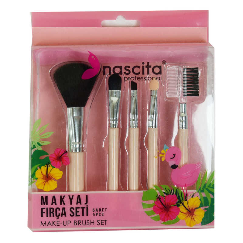 CLZ214 Makyaj Fırça Seti 5 Li Make-Up Brush Set Professional