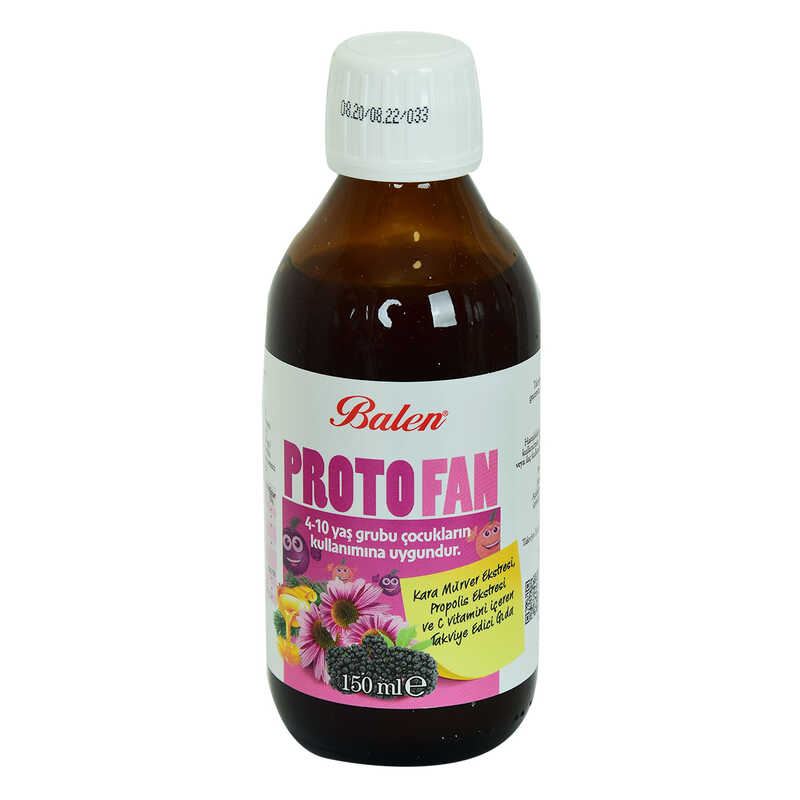 CLZ214 ProtoFan Kara Mürver Propolis Ekstratlı C Vitaminli Takviye Edici Gıda 150 ML