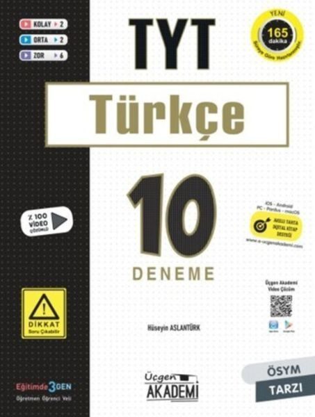 Üçgen Akademi TYT Türkçe 10 lu Deneme Sınavı  (4022)