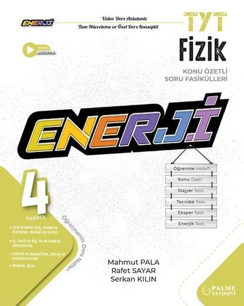 Palme Tyt Enerji Fizik Konu Özetli Soru Fasikülleri (4 Fasikül)  (4022)