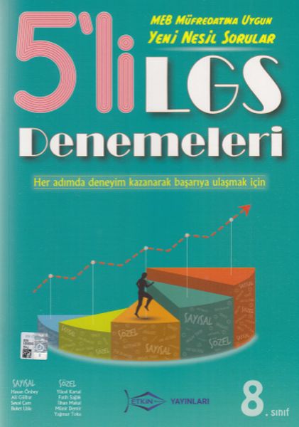 Etkin Yayınları 5'li LGS Denemeleri (35,00 TL)  (4022)