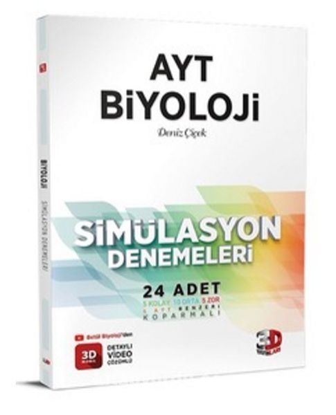 3D Yayınları AYT Biyoloji Simülasyon Denemeleri  (4022)