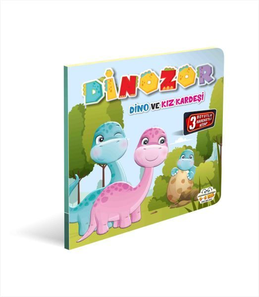 Dinozor Dino Ve Kız Kardeşi 3 Boyutlu  (4022)